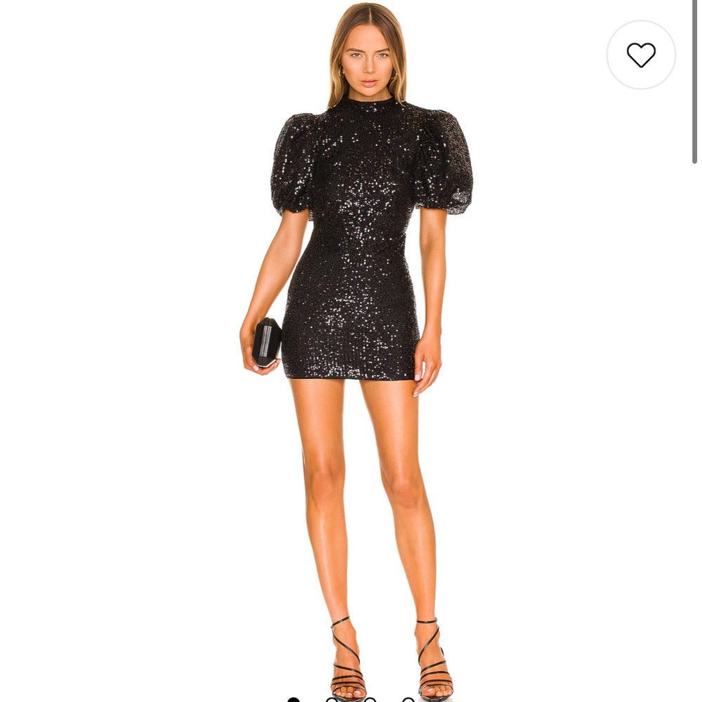 camila coelho puff sleeve mini dress
